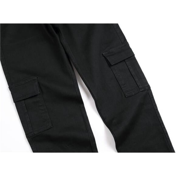 Men's Casual Stylish Straight Slim Fit Jeans Young Hiphop Skinny Denim Pants - Picture 5 of 6